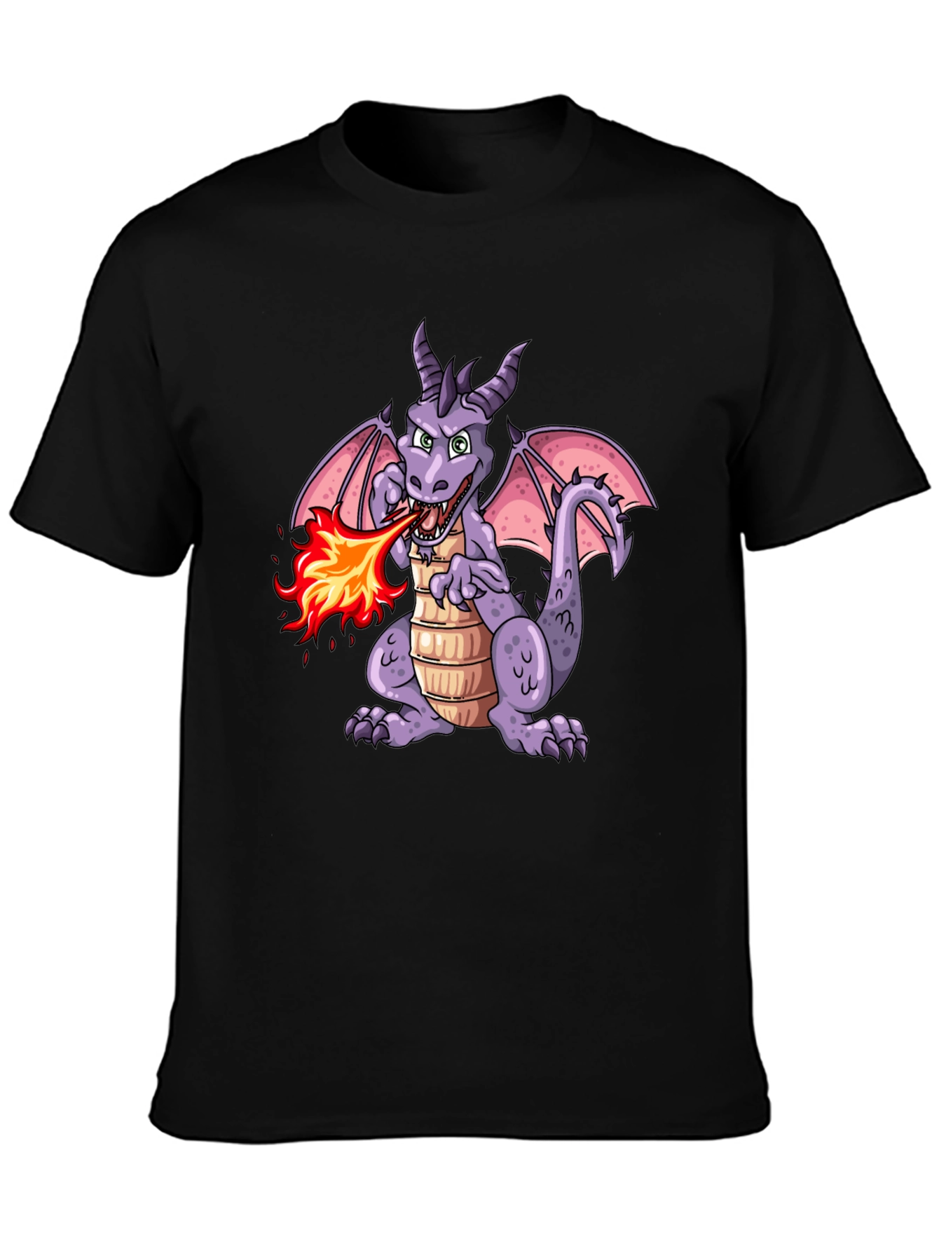 Fire Breathing Dragon Graphic T-Shirt