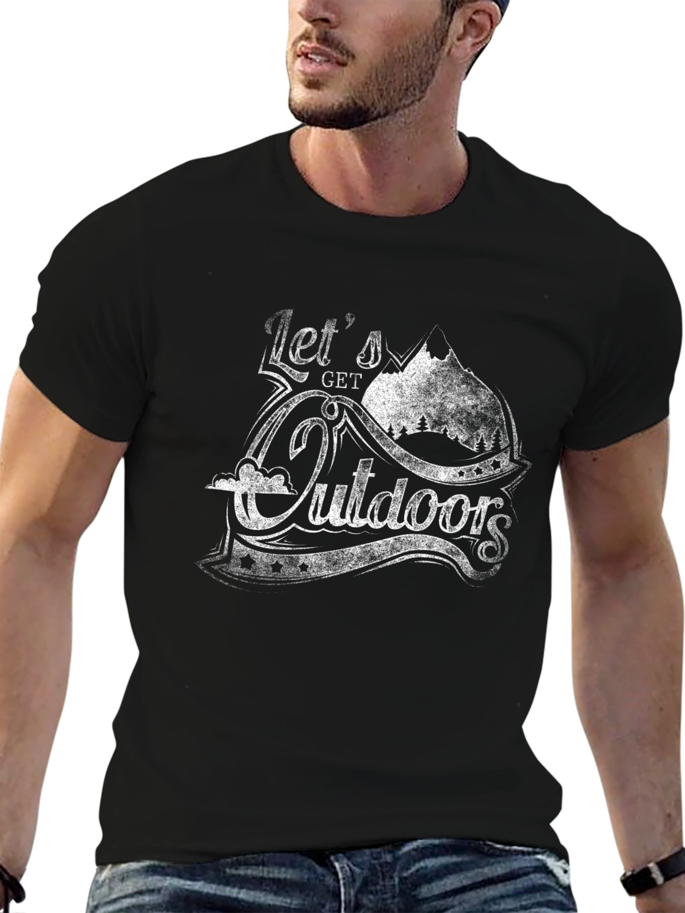 Lets Get Outdoors Graphic T-Shirt - Adventure Ready!