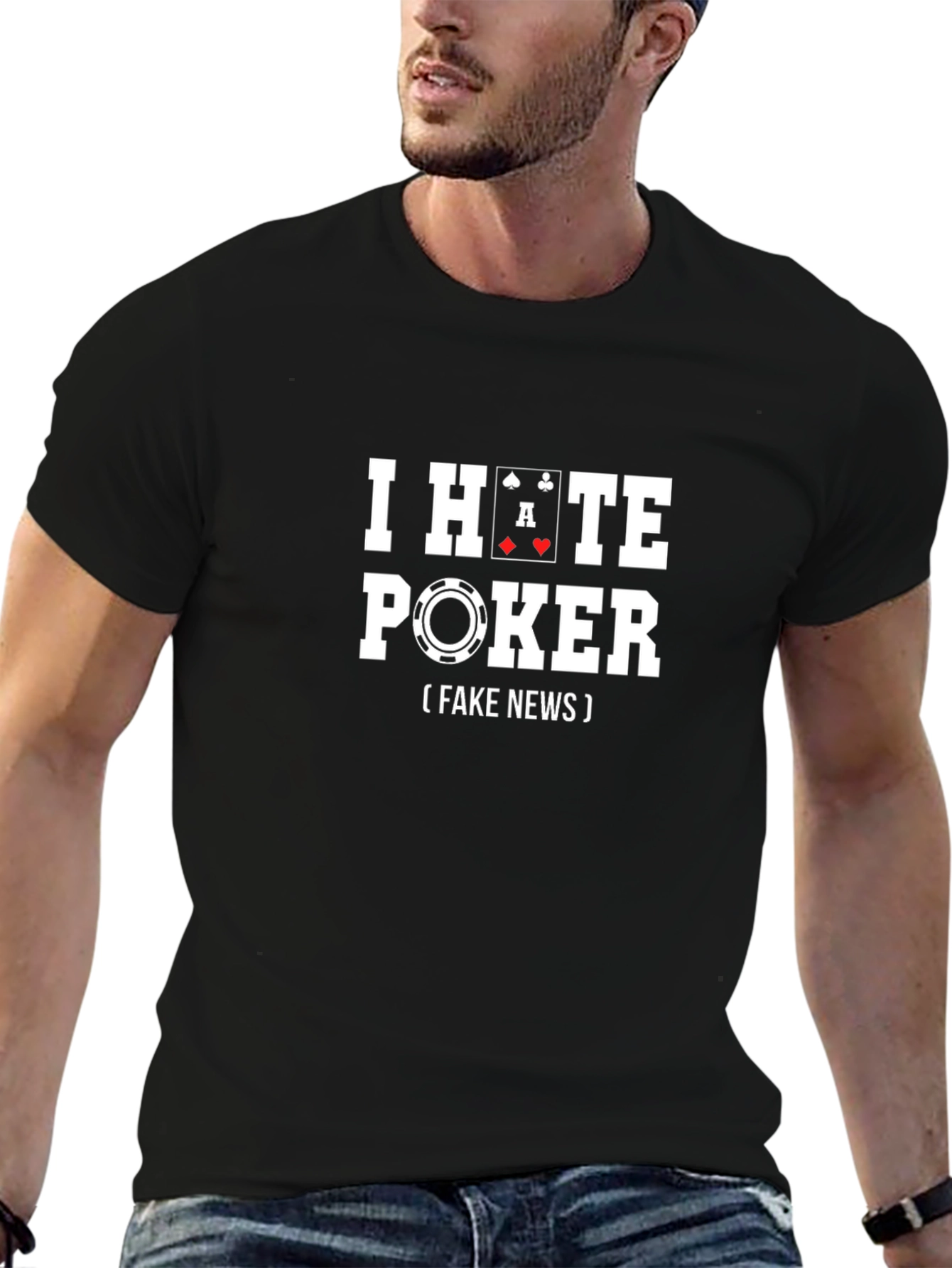 I Hate Poker T-Shirt - Funny Novelty Tee