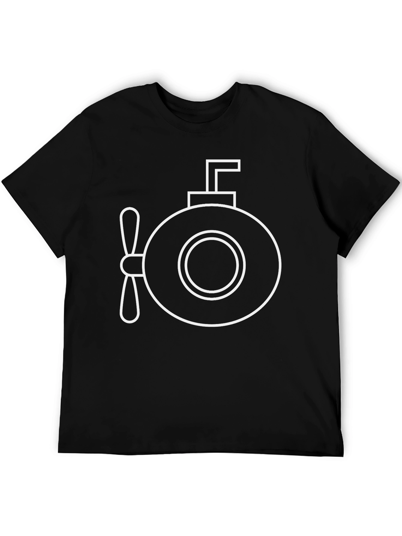 Submarine Graphic Black T-Shirt