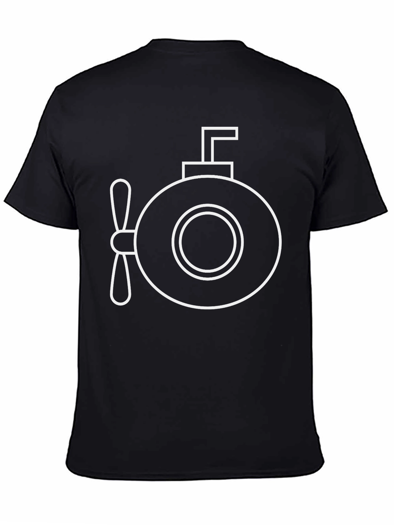Submarine Graphic Black T-Shirt