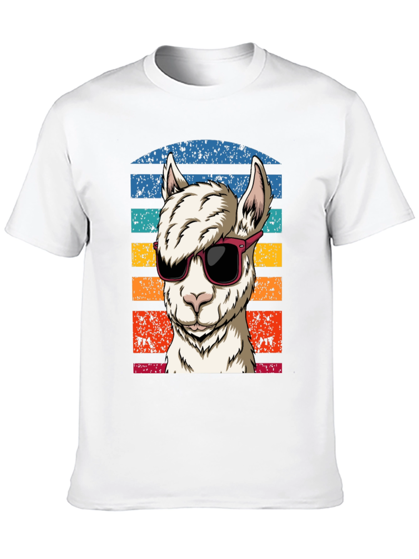 Cool Llama Graphic Tee - Retro Vibe