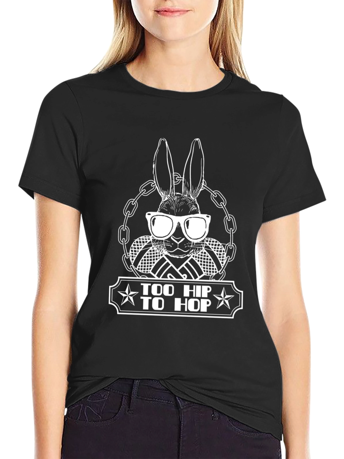 Too Hip to Hop Black T-Shirt