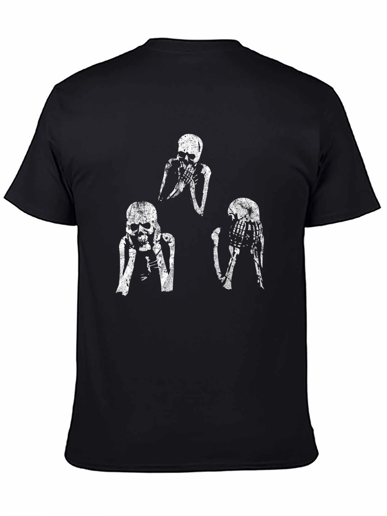 Skeleton Graphic Tee - Hear See Speak No Evil