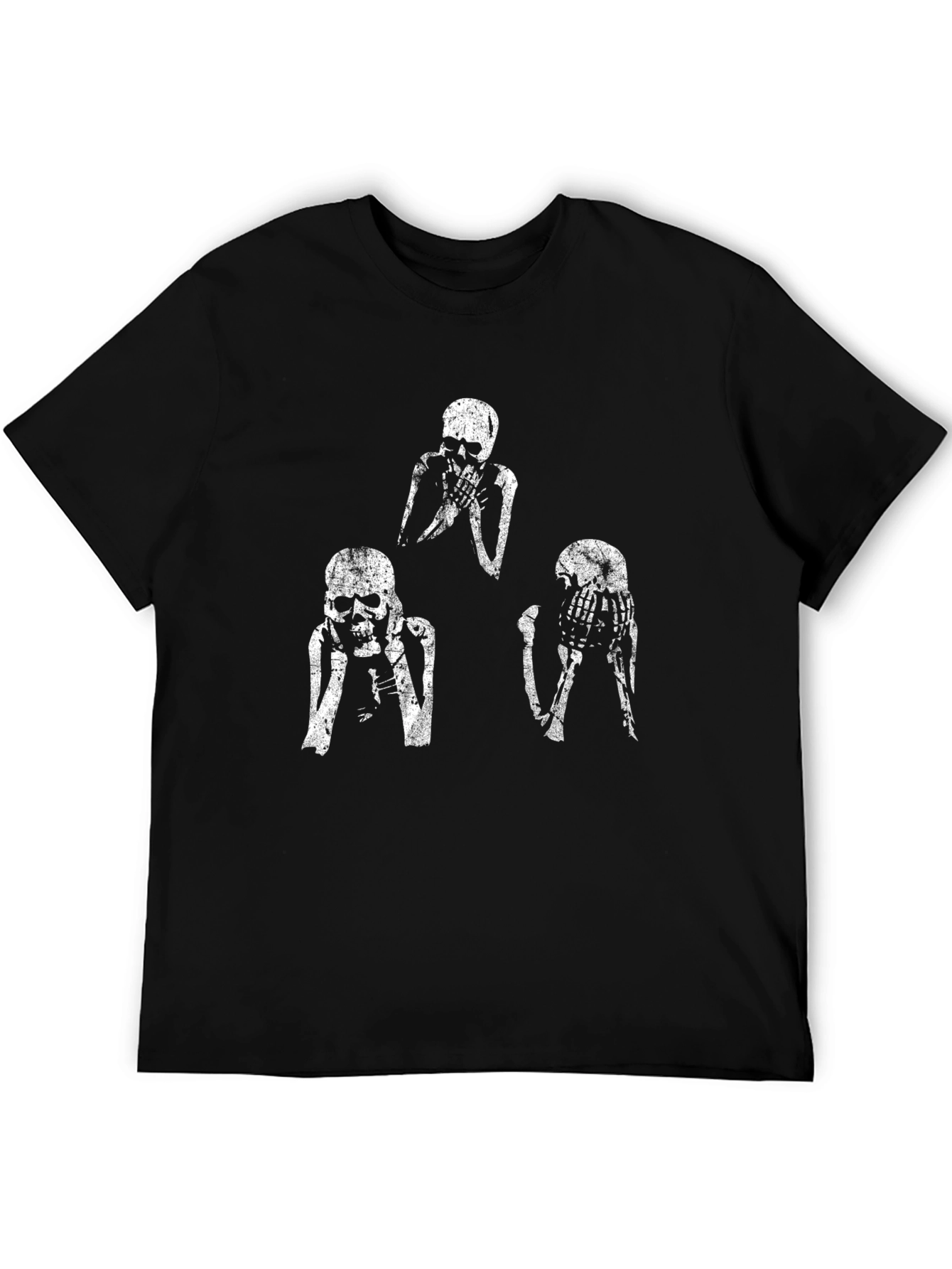 Skeleton Graphic Tee - Hear See Speak No Evil