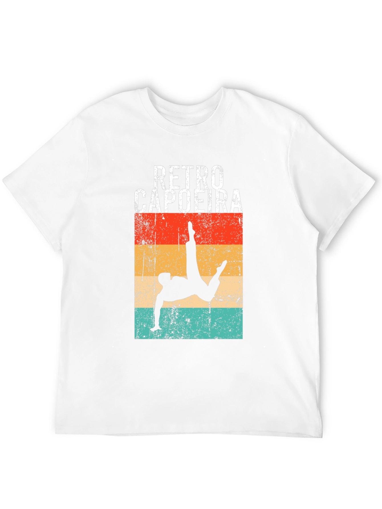 Retro Capoeira Graphic Tee - Black
