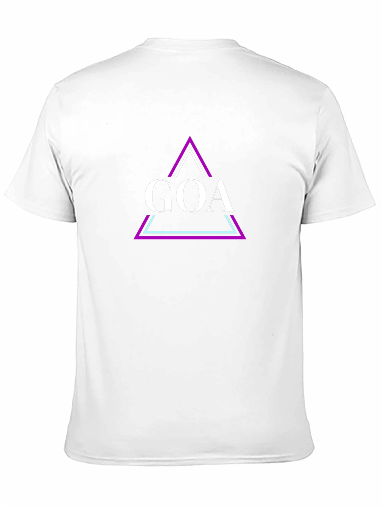 Goa Triangle Graphic Tee - Stylish Black T-Shirt