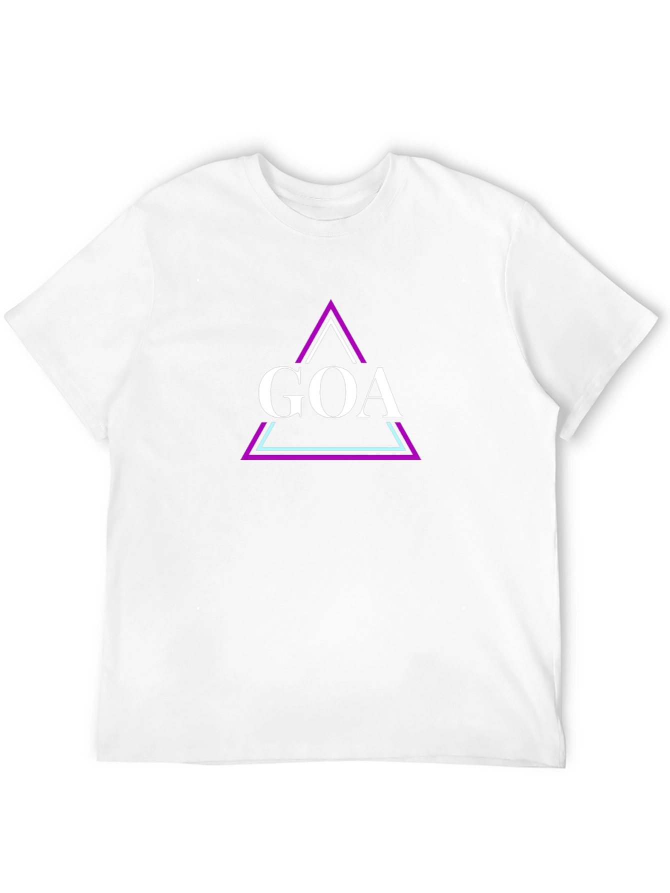 Goa Triangle Graphic Tee - Stylish Black T-Shirt