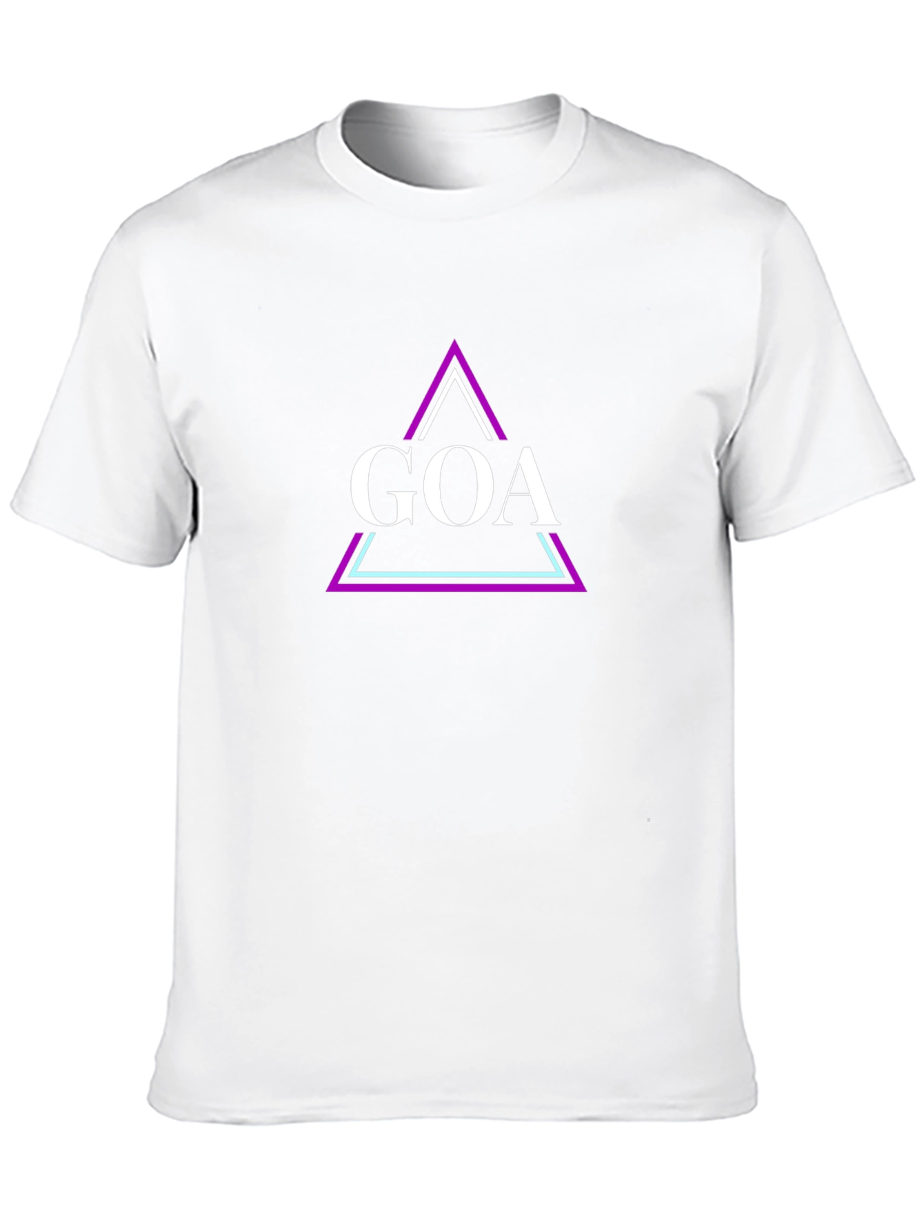 Goa Triangle Graphic Tee - Stylish Black T-Shirt