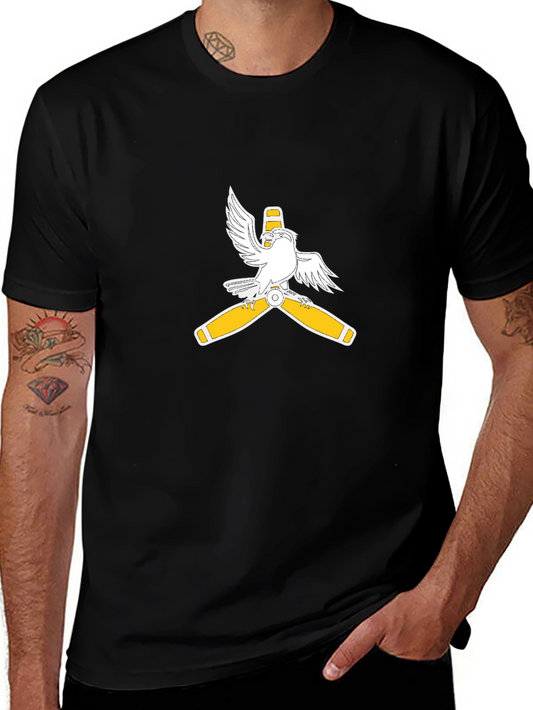 Aviator Eagle Propeller Graphic Tee