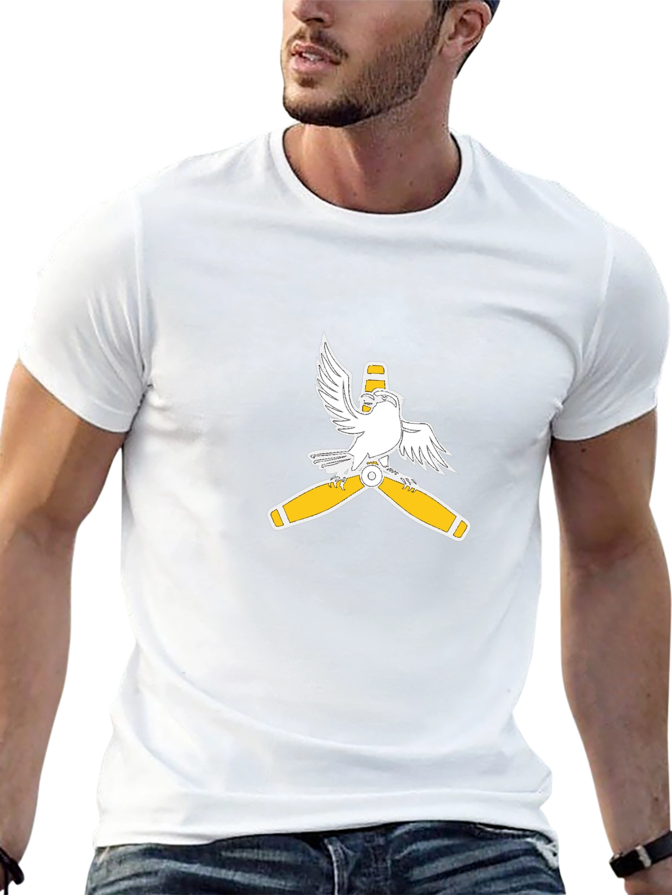 Aviator Eagle Propeller Graphic Tee