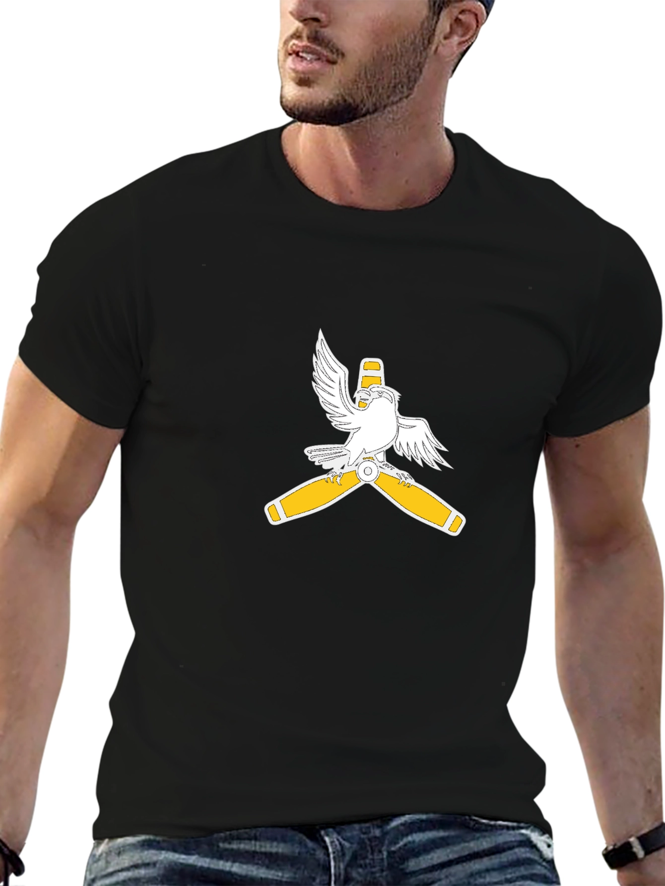 Aviator Eagle Propeller Graphic Tee