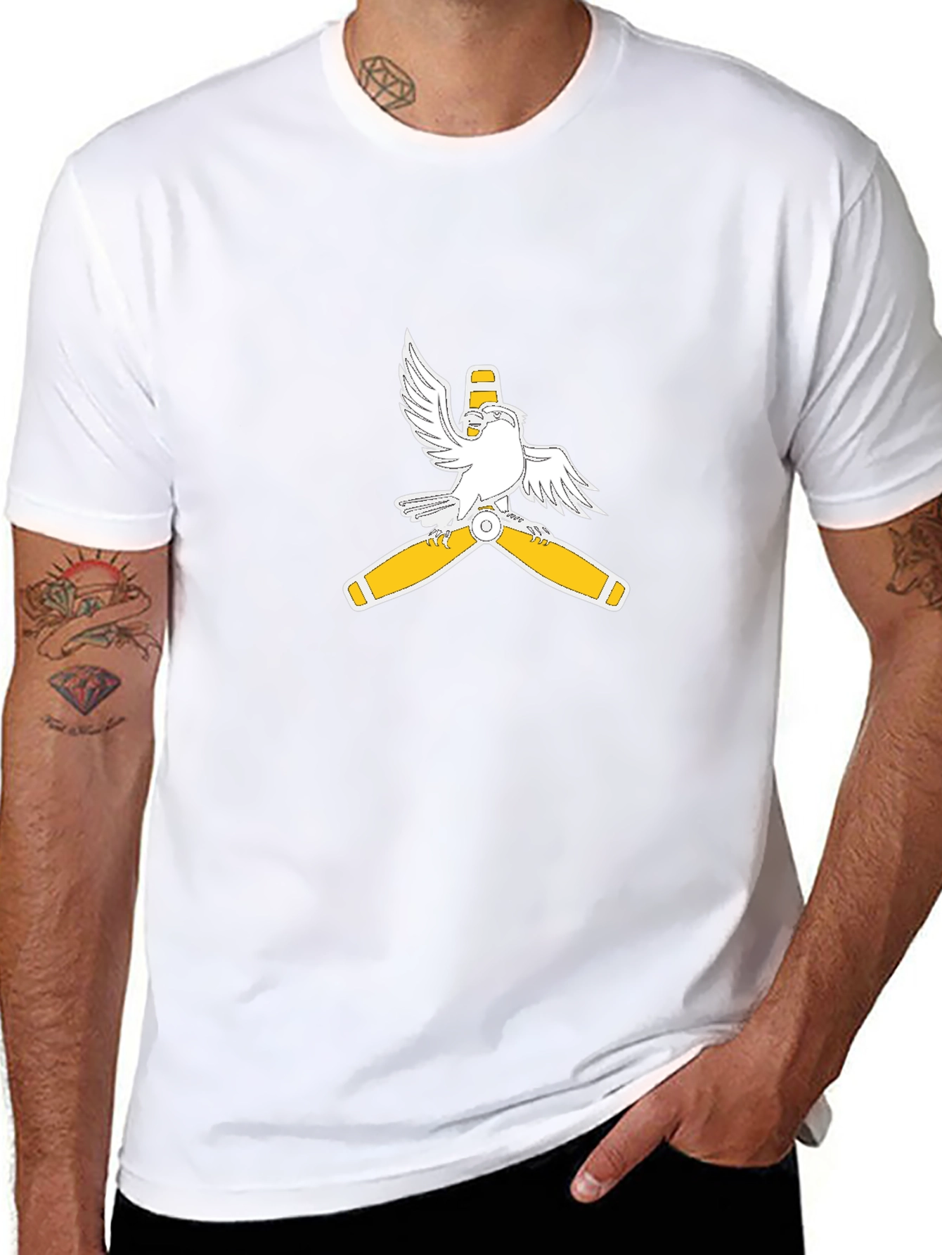 Aviator Eagle Propeller Graphic Tee