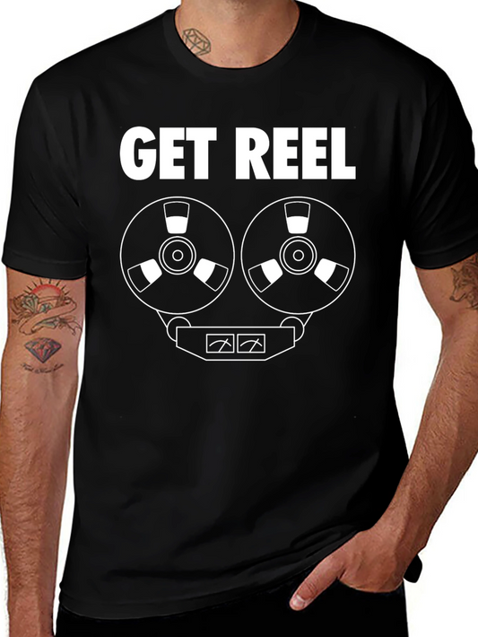 Get Reel T-Shirt - Retro Audio Enthusiast Tee
