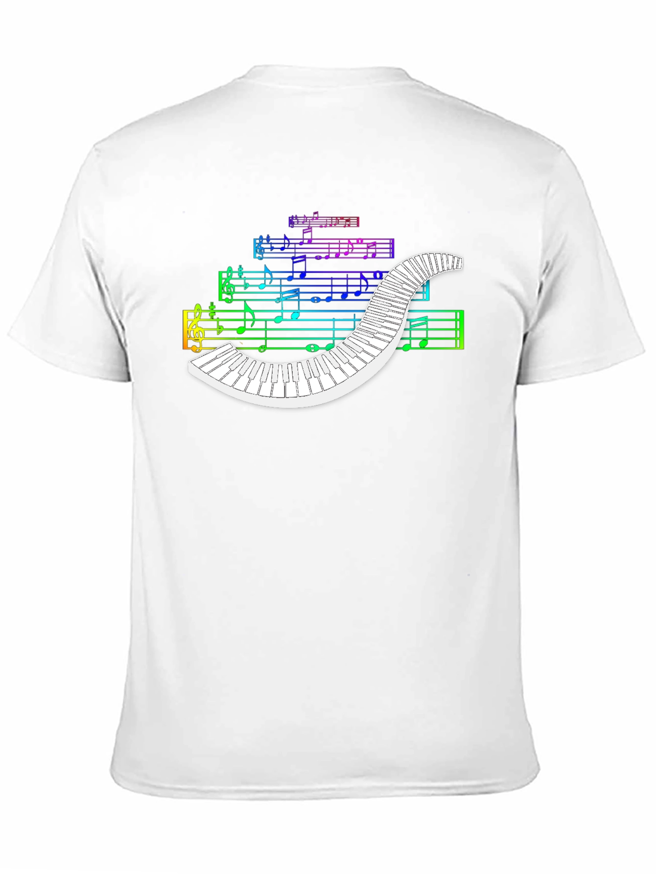 Rainbow Music Piano T-Shirt