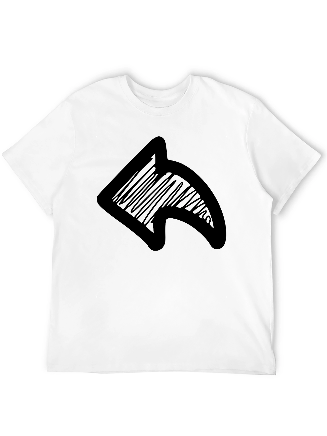 Share Icon Graphic Black T-Shirt