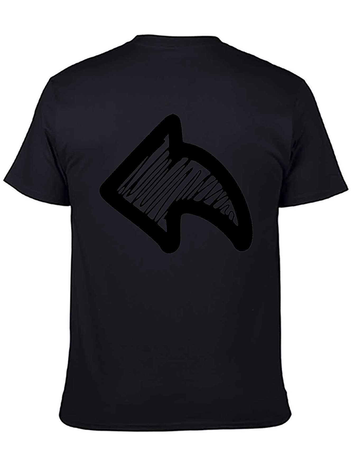 Share Icon Graphic Black T-Shirt