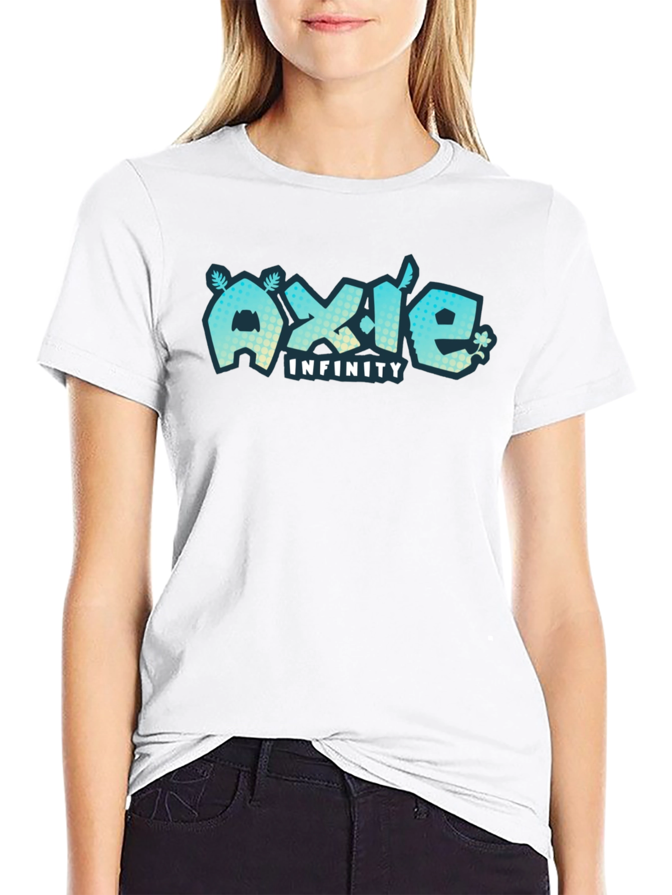 Axie Infinity Black T-Shirt Gaming Design