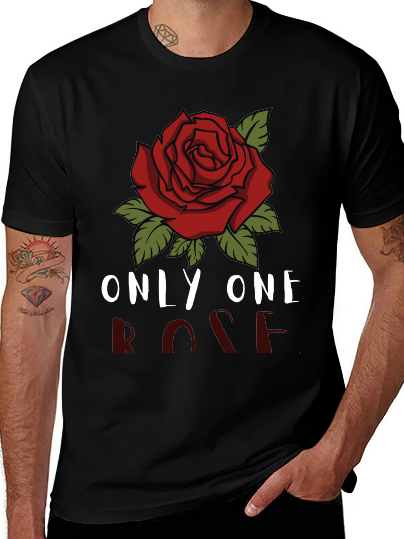 Only One Rose Graphic T-Shirt