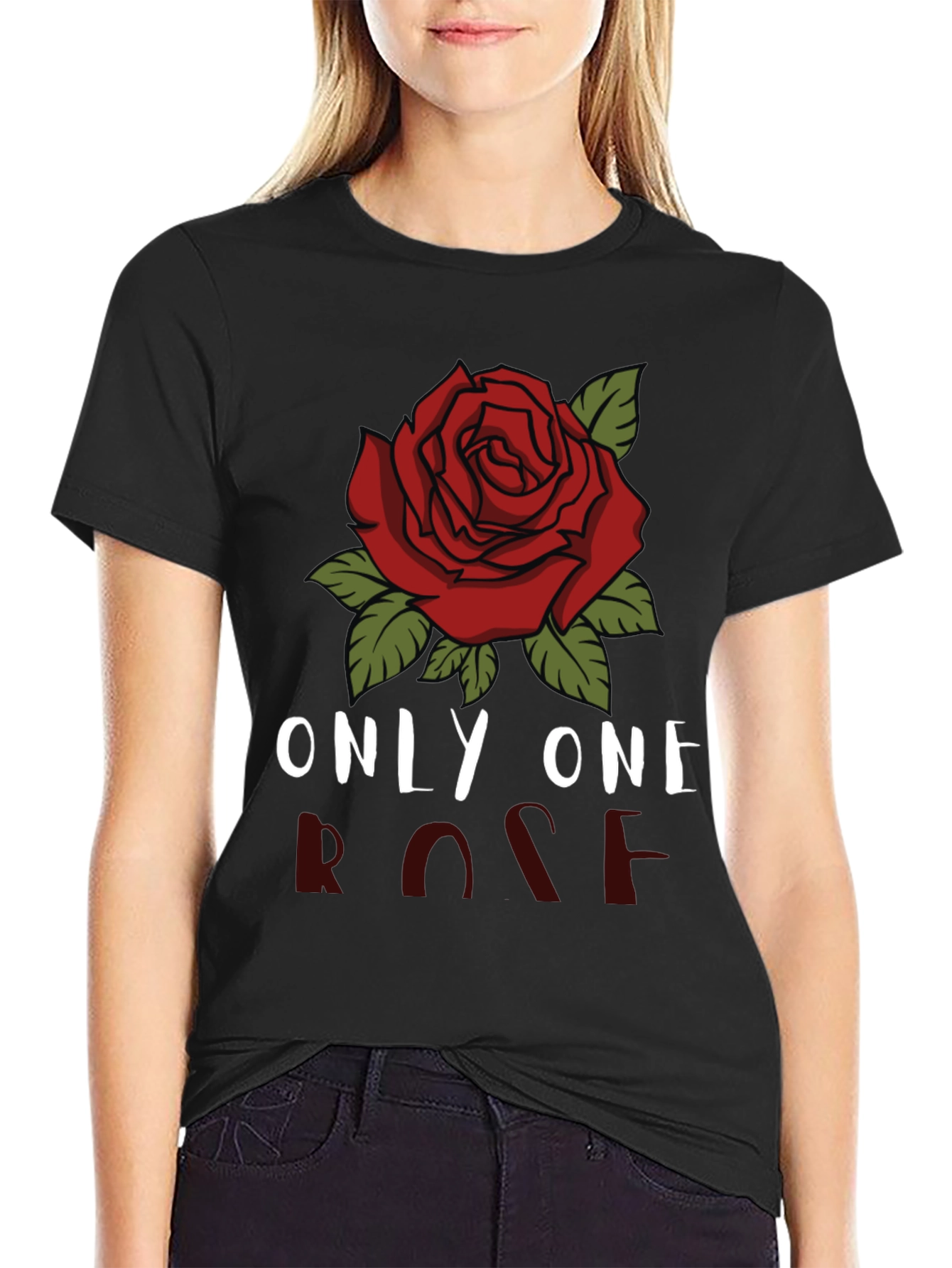Only One Rose Graphic T-Shirt