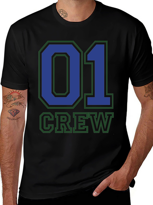 Crew 01 Graphic Tee - Black