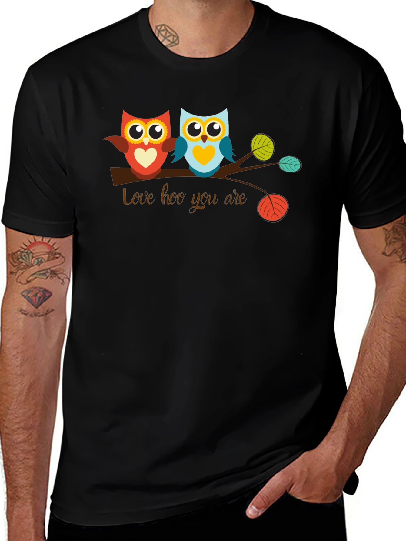 Love Hoo You Are Owl Graphic T-Shirt