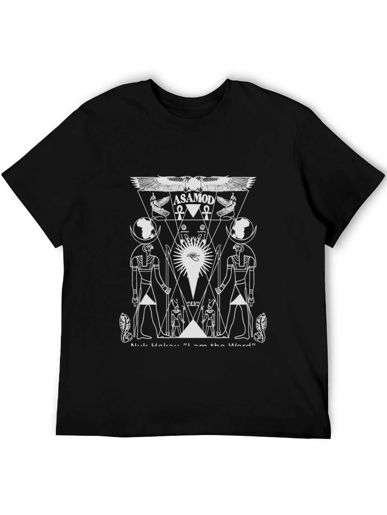 Asamod Egyptian Graphic T-Shirt - Black