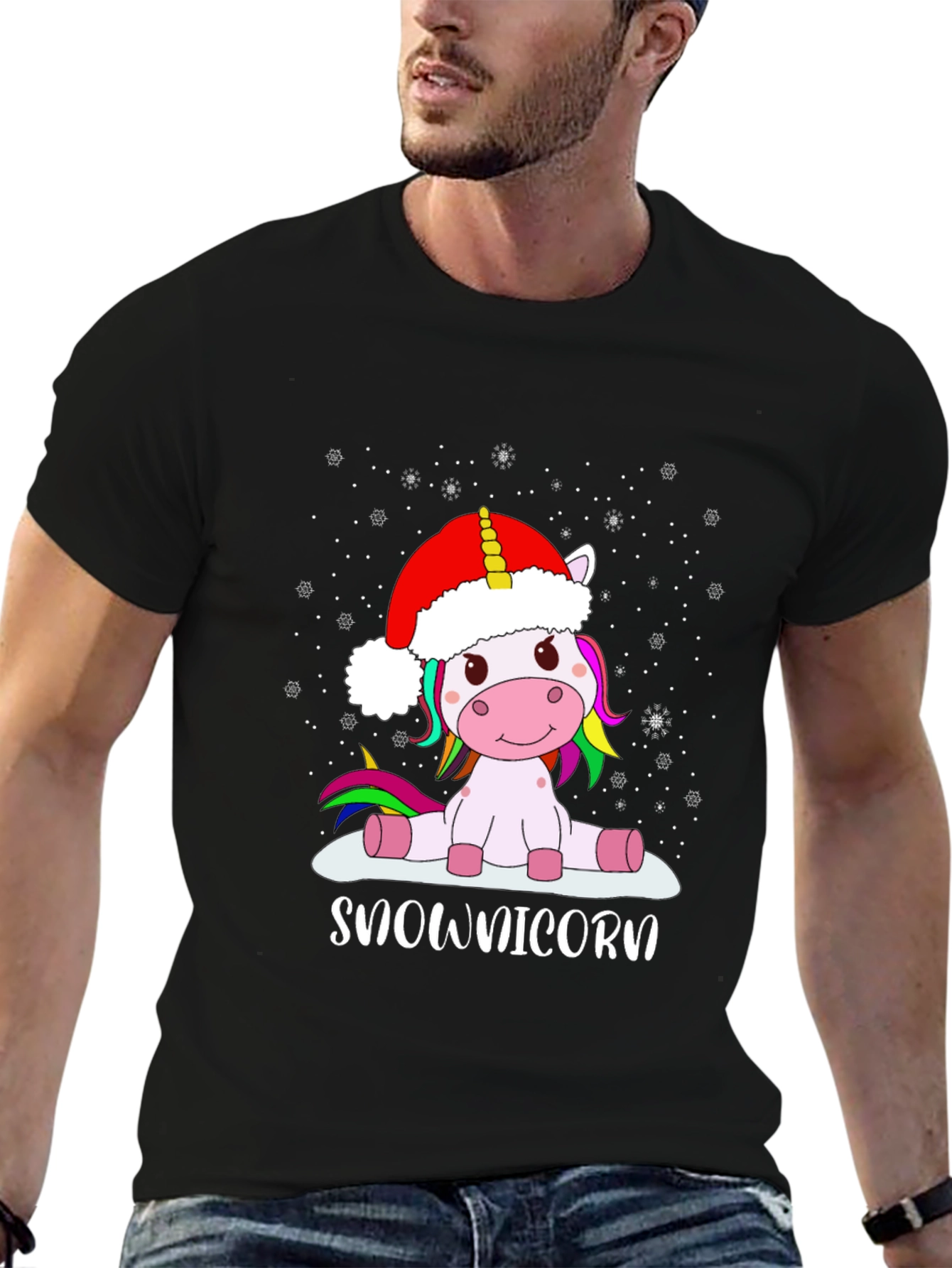 Snow-nicorn Christmas T-Shirt