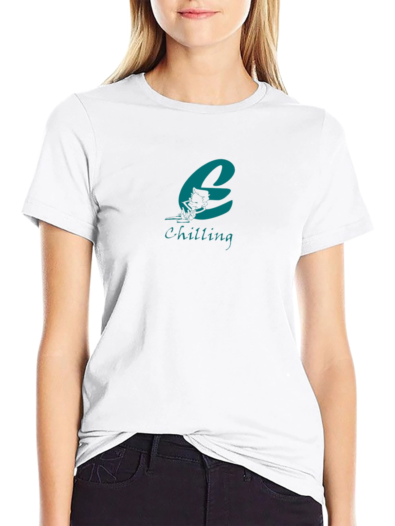 Chilling Cat Graphic Tee - Cool Comfort