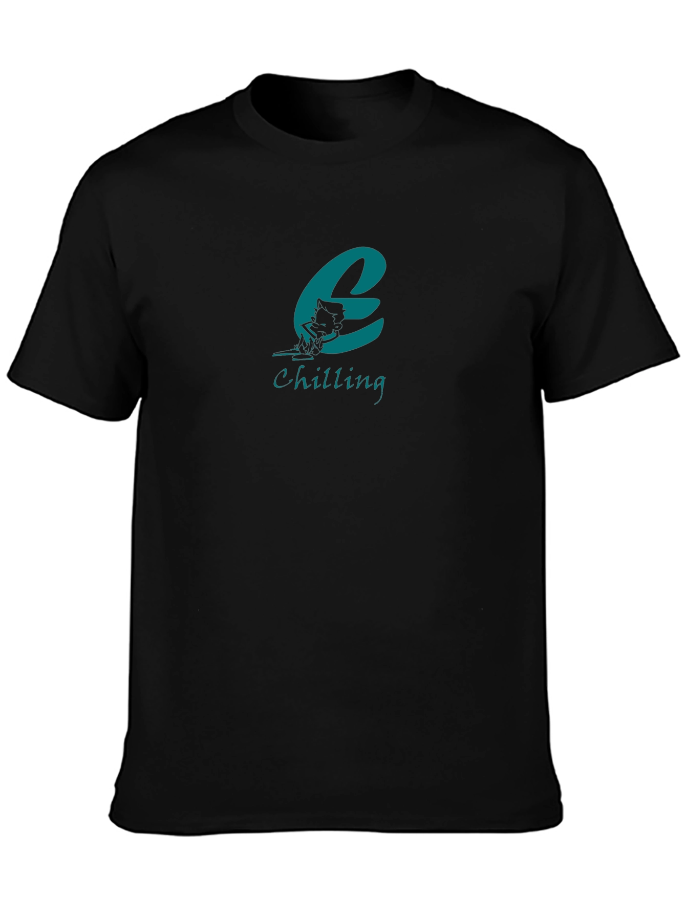 Chilling Cat Graphic Tee - Cool Comfort