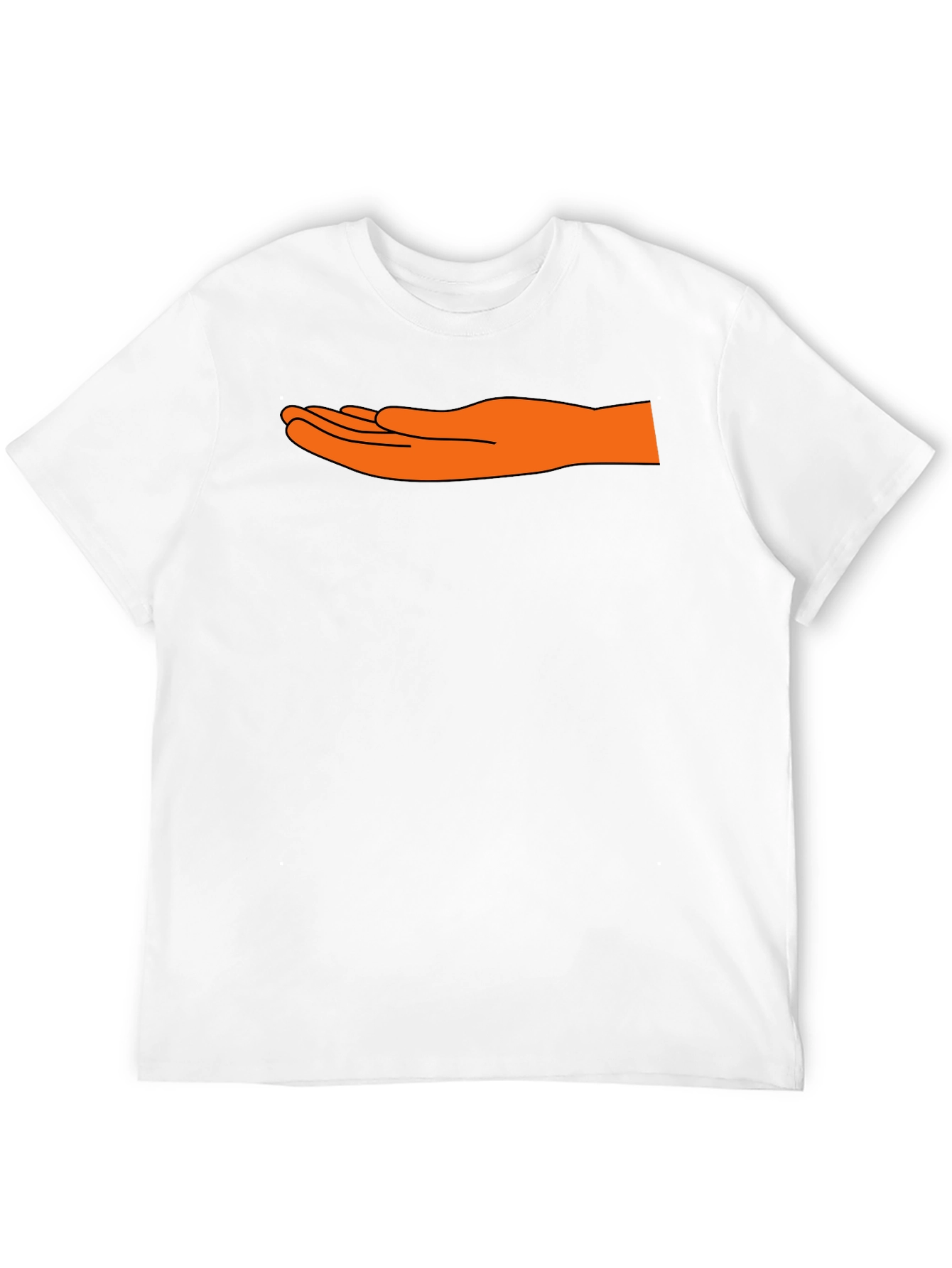 Hand Motif Black T-Shirt - Unique Graphic Tee