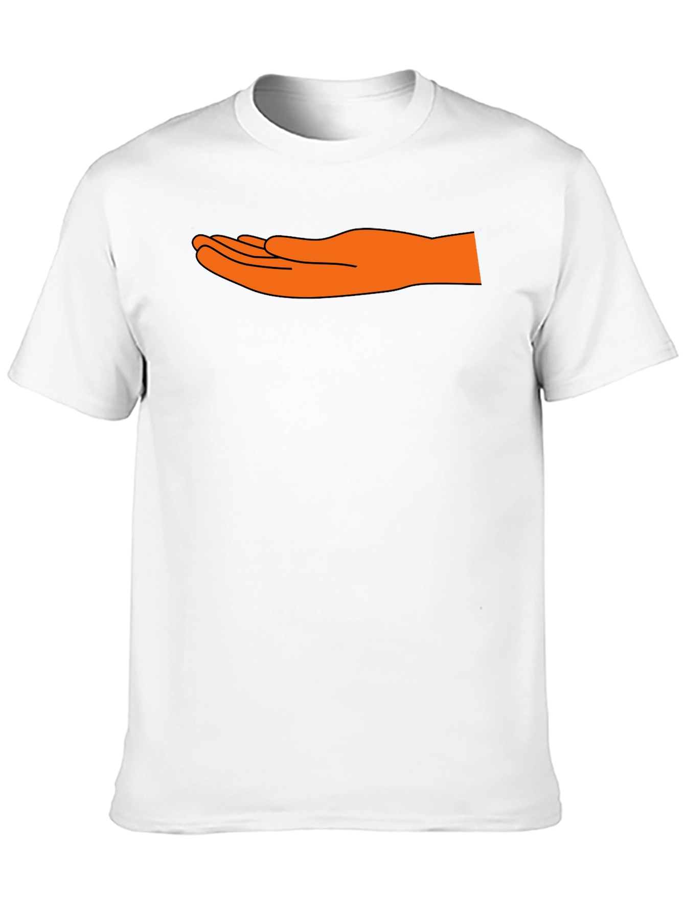 Hand Motif Black T-Shirt - Unique Graphic Tee