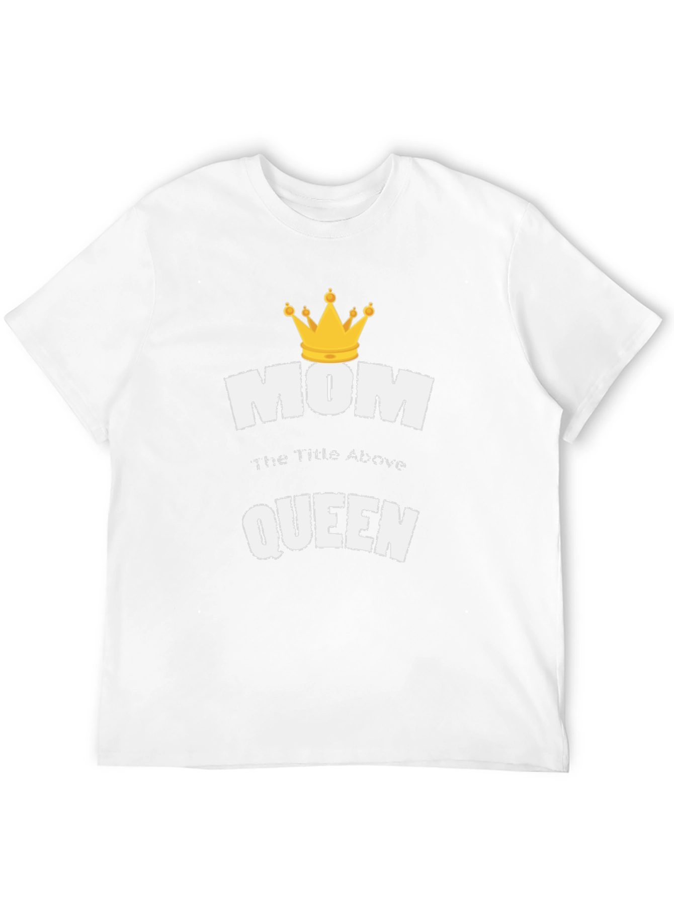 Mom Queen T-Shirt Black Cotton Tee