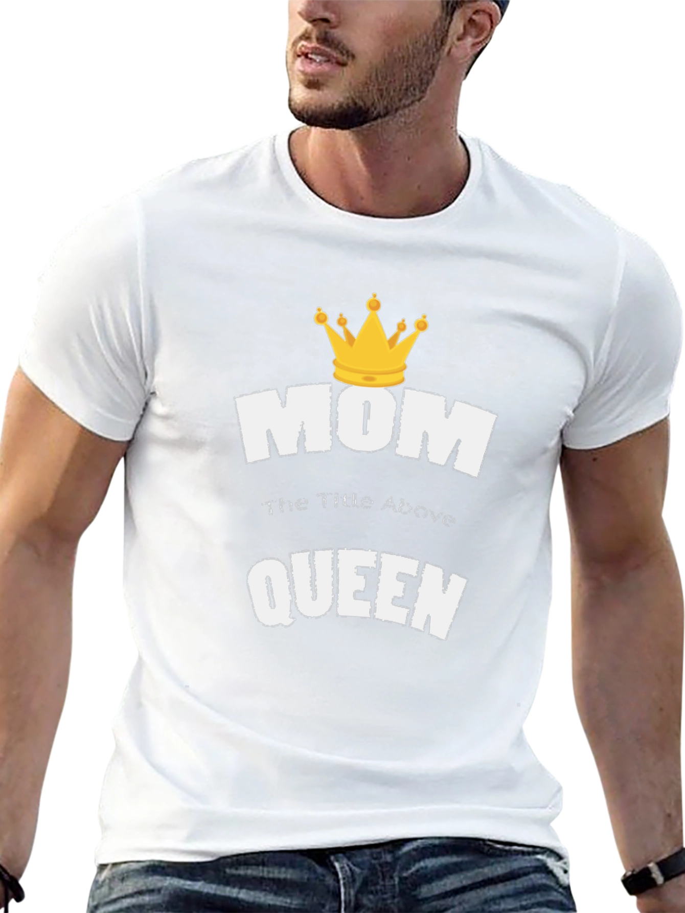 Mom Queen T-Shirt Black Cotton Tee