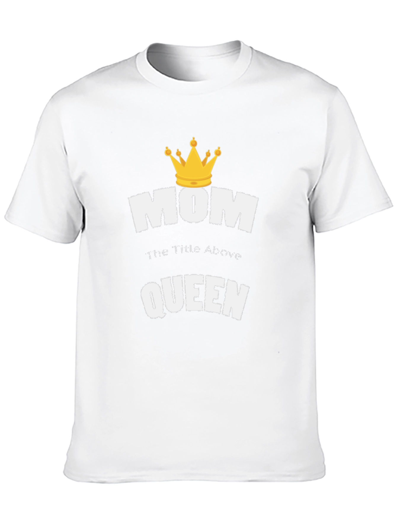 Mom Queen T-Shirt Black Cotton Tee