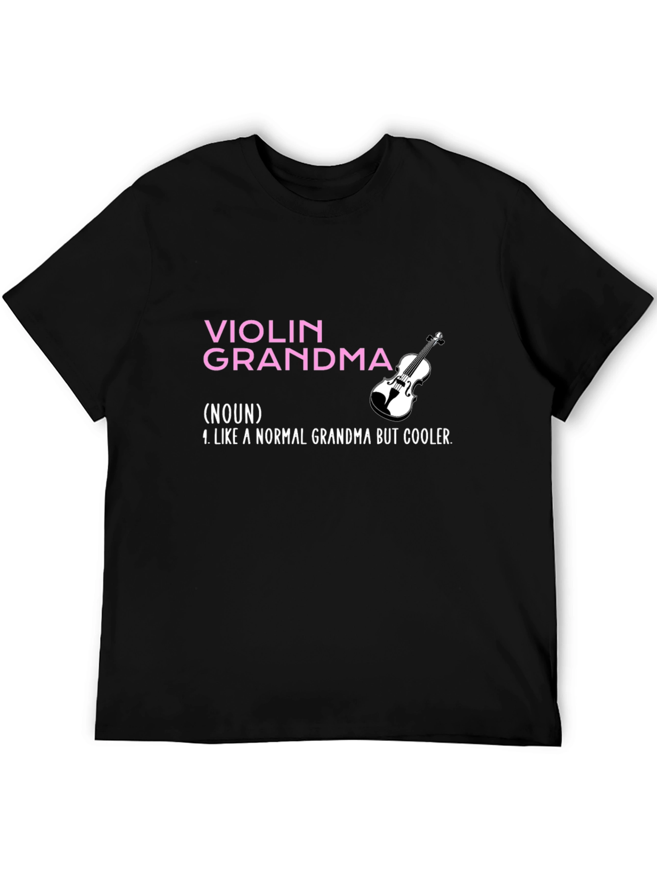 Violin Grandma Graphic Tee - Musician Grandmother T-Shirt