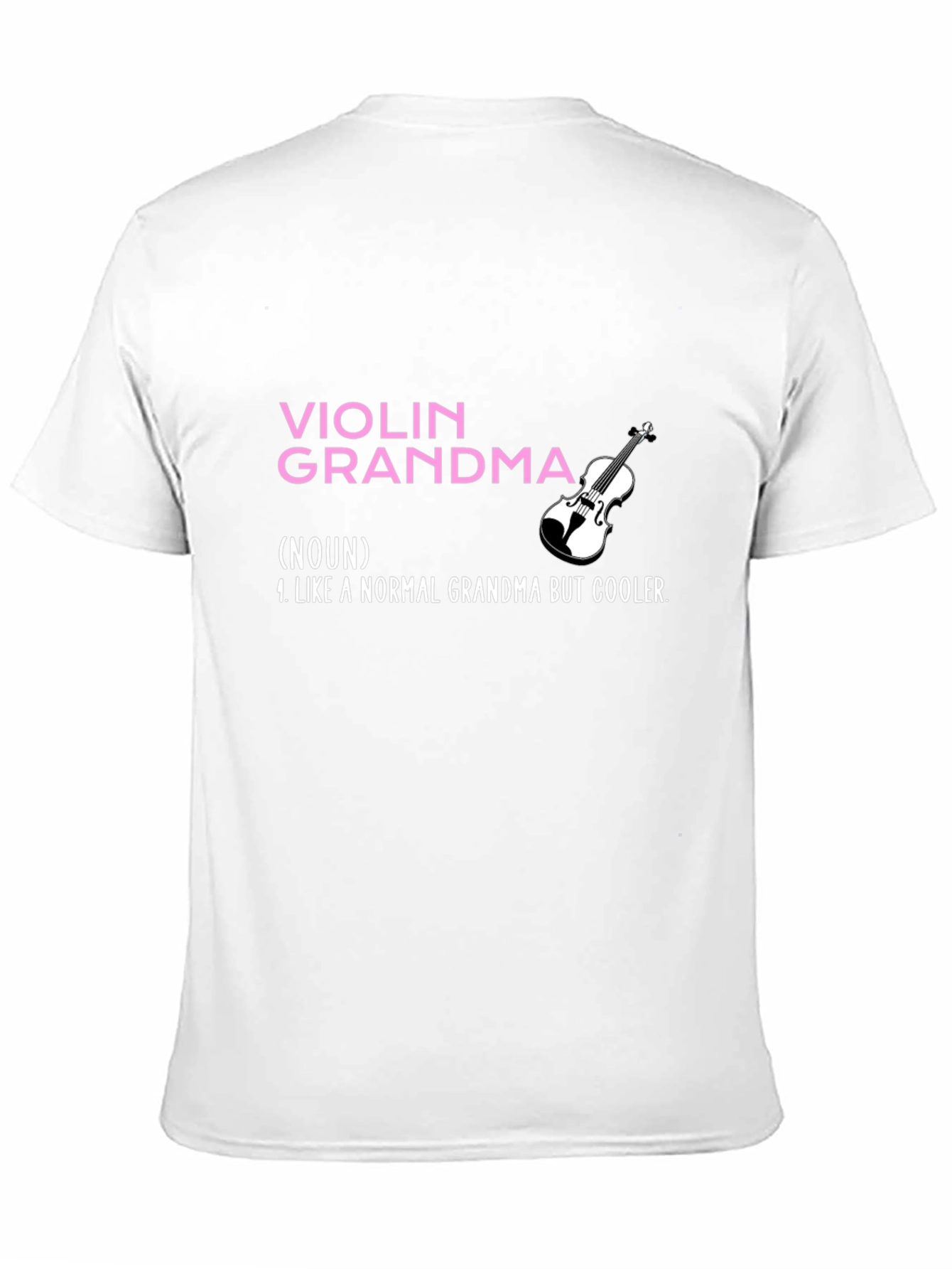 Violin Grandma Graphic Tee - Musician Grandmother T-Shirt