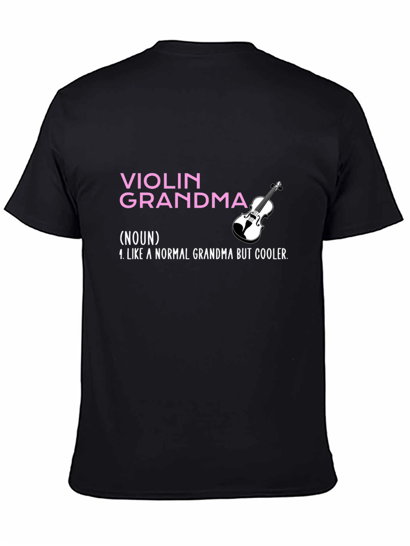 Violin Grandma Graphic Tee - Musician Grandmother T-Shirt