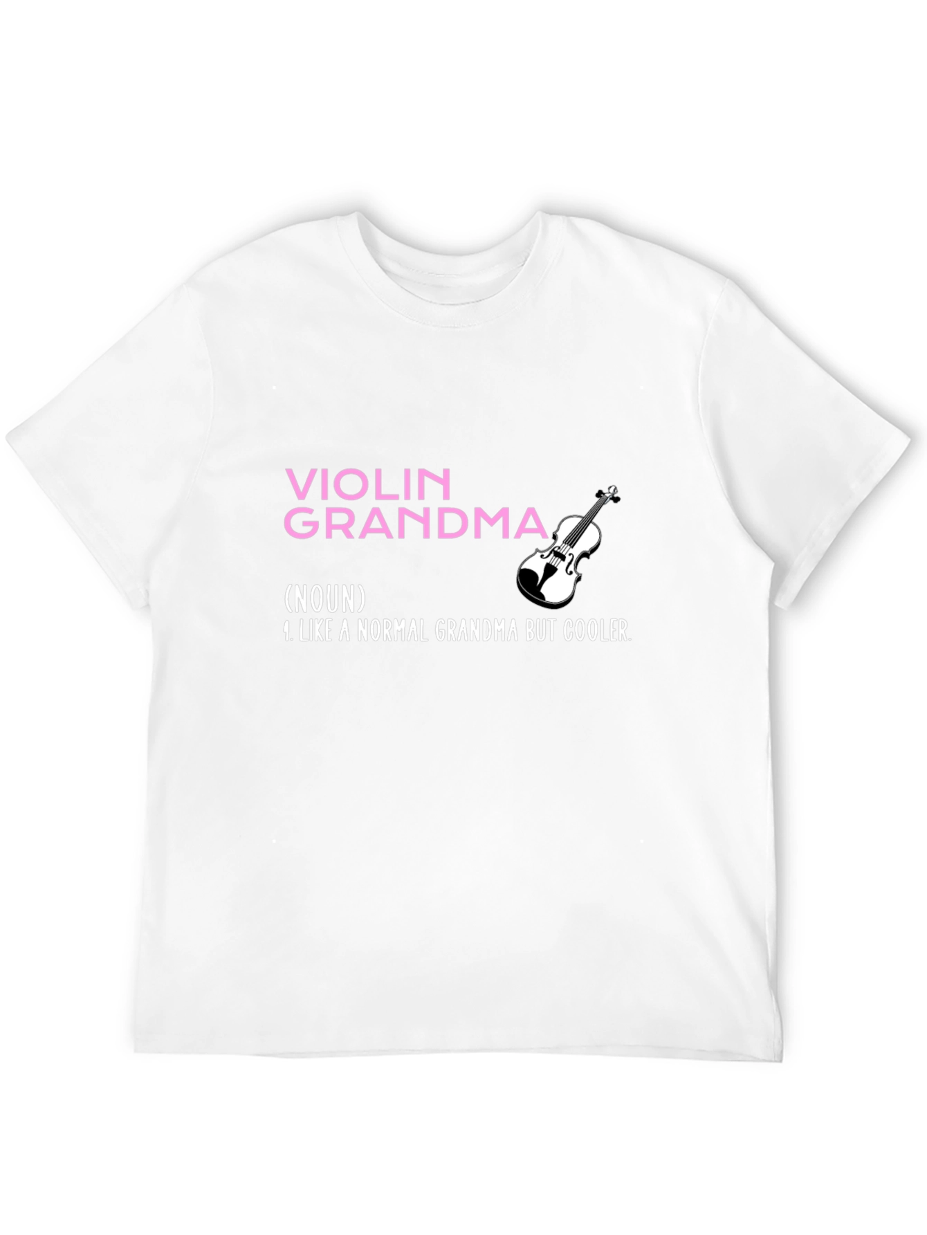 Violin Grandma Graphic Tee - Musician Grandmother T-Shirt
