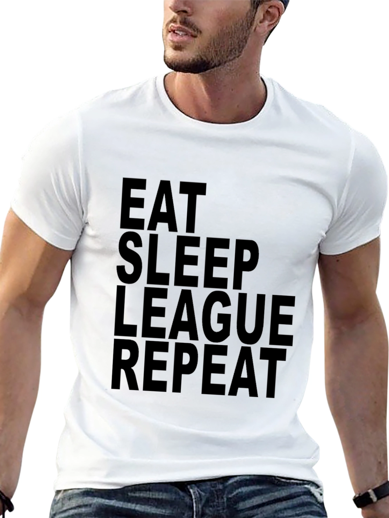 Eat Sleep League Repeat T-Shirt - Gamer Apparel
