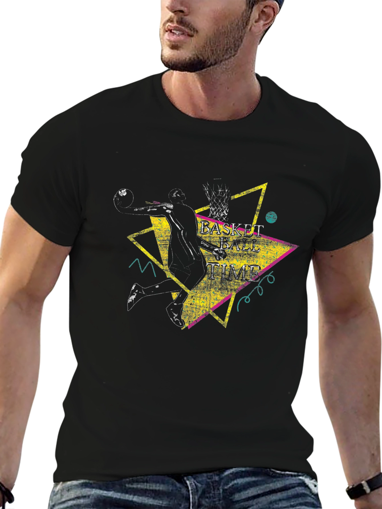 Basketball Time Graphic Tee