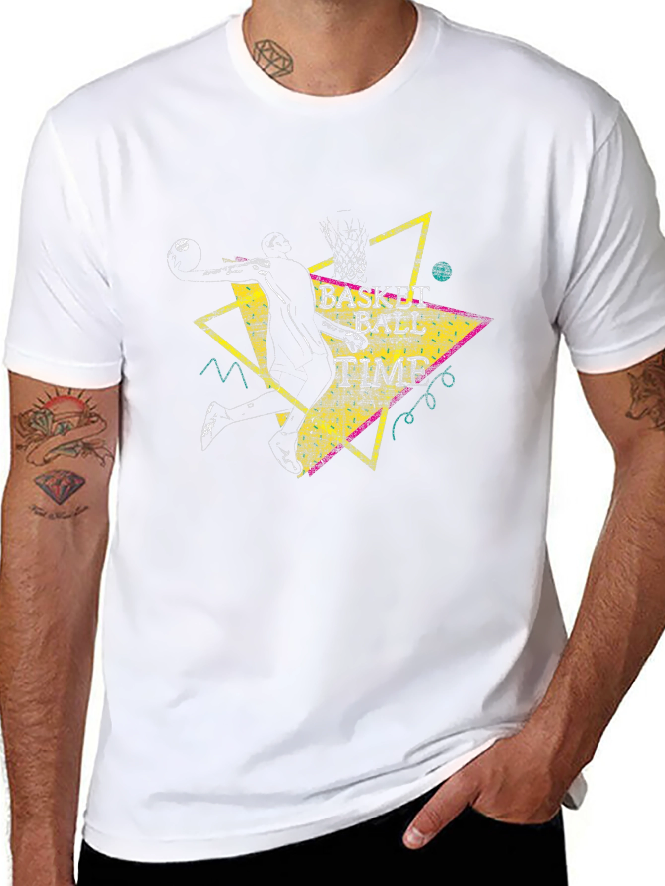 Basketball Time Graphic Tee
