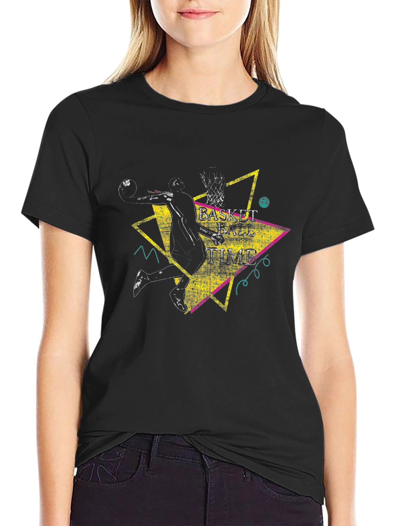 Basketball Time Graphic Tee