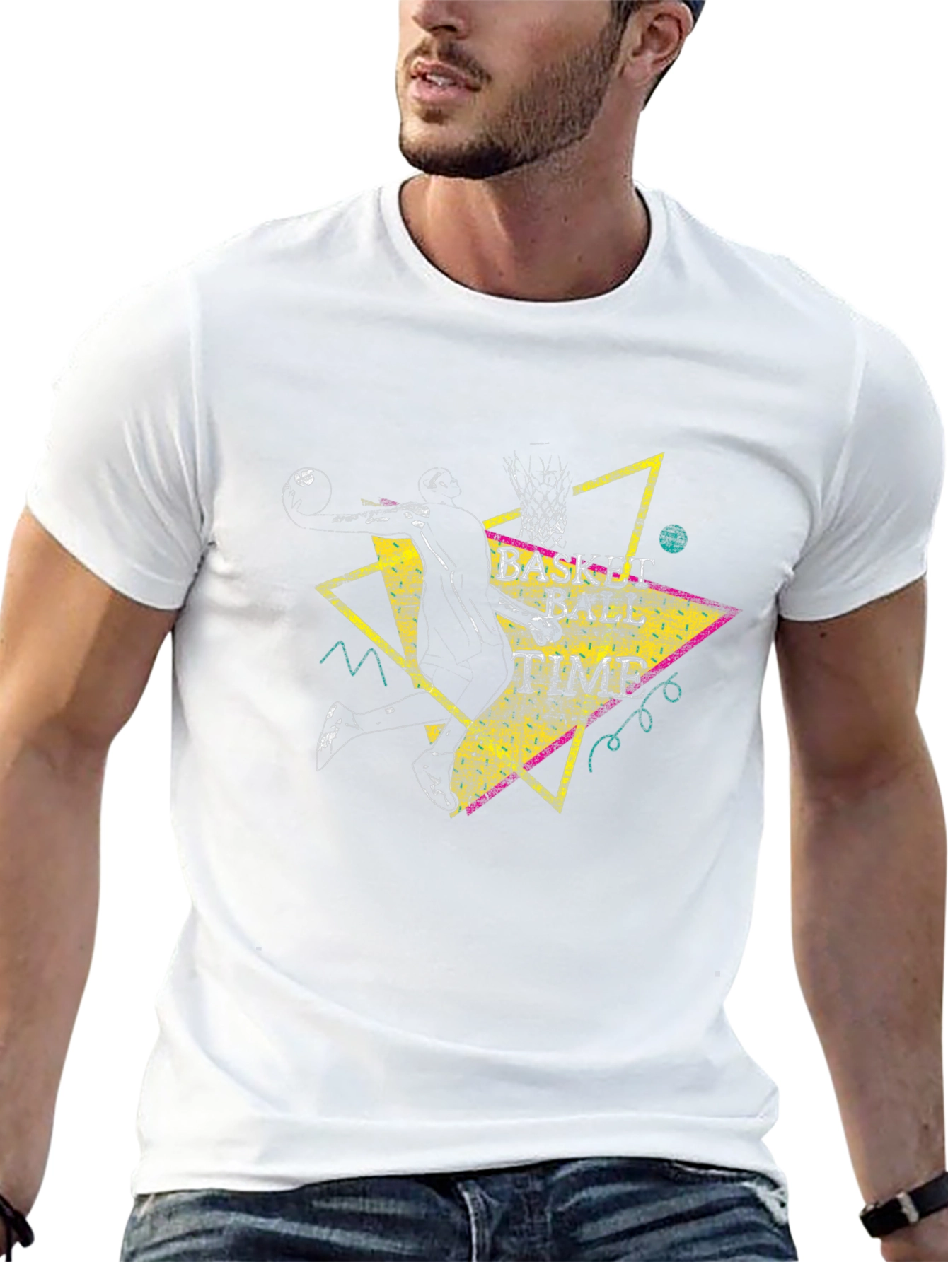 Basketball Time Graphic Tee