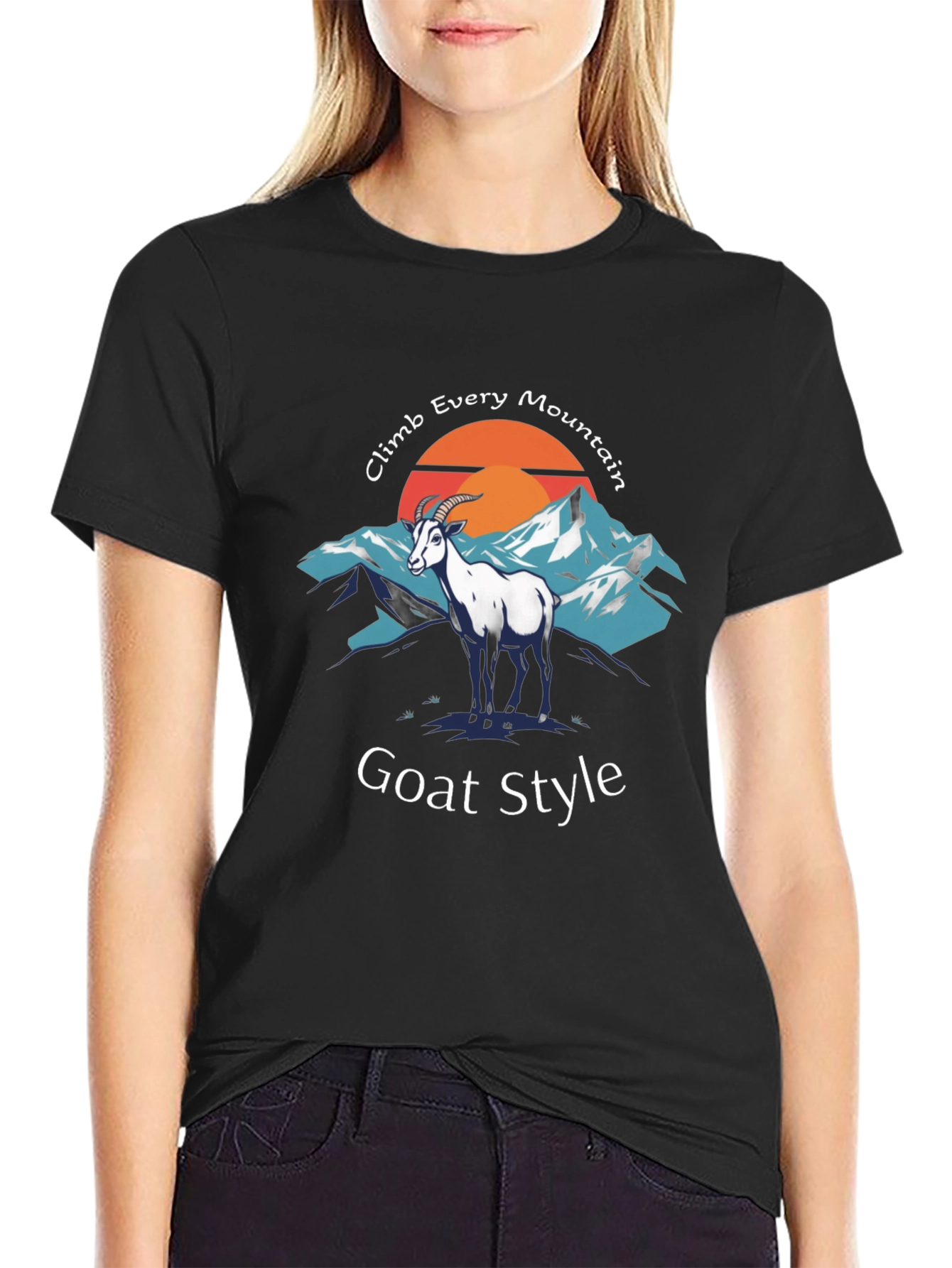 Goat Style Climb Every Mountain Graphic Tee