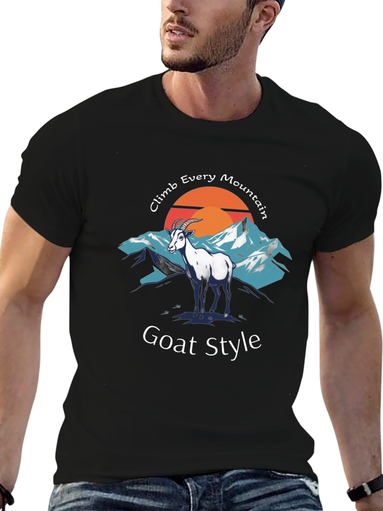 Goat Style Climb Every Mountain Graphic Tee