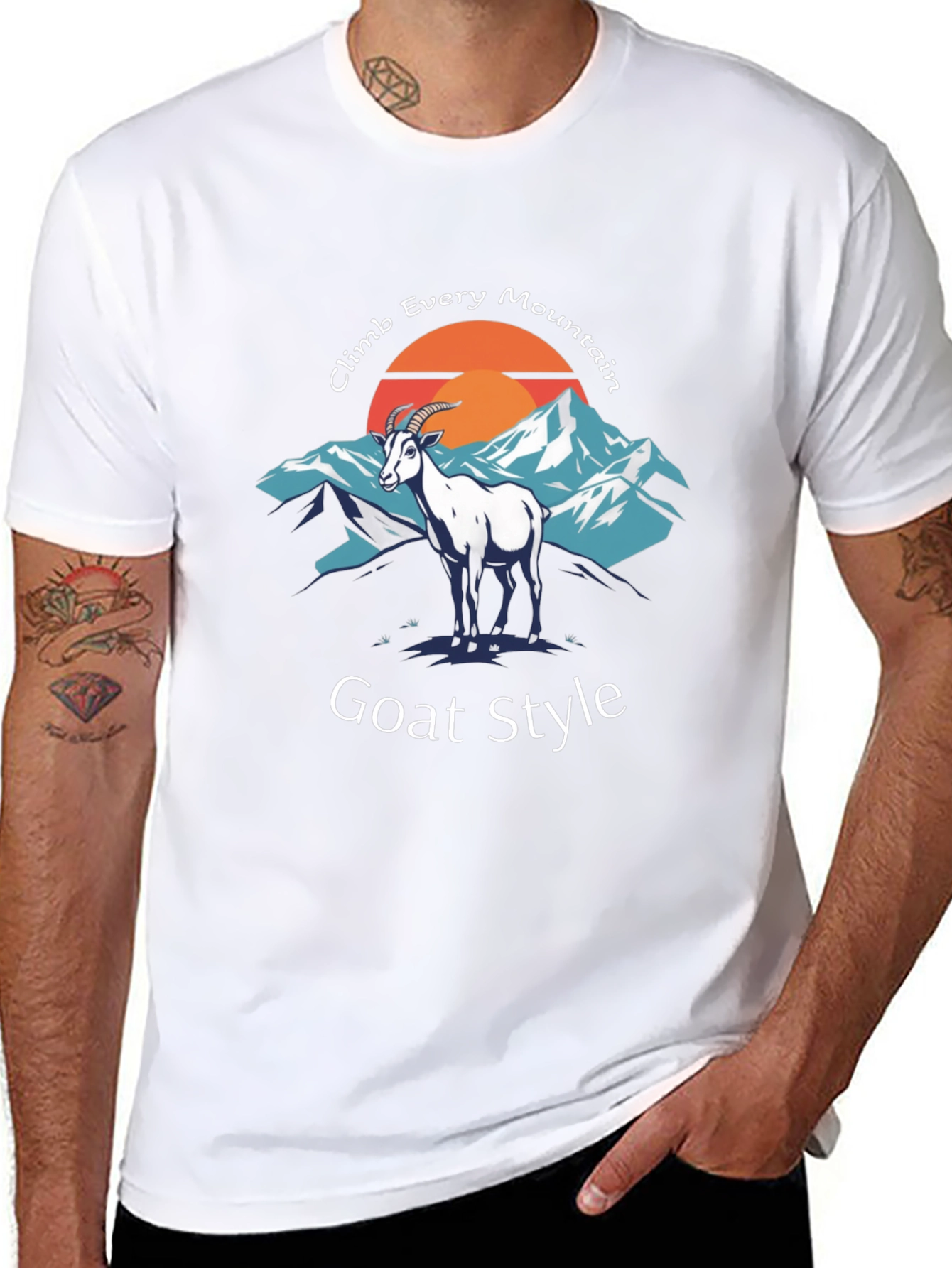 Goat Style Climb Every Mountain Graphic Tee