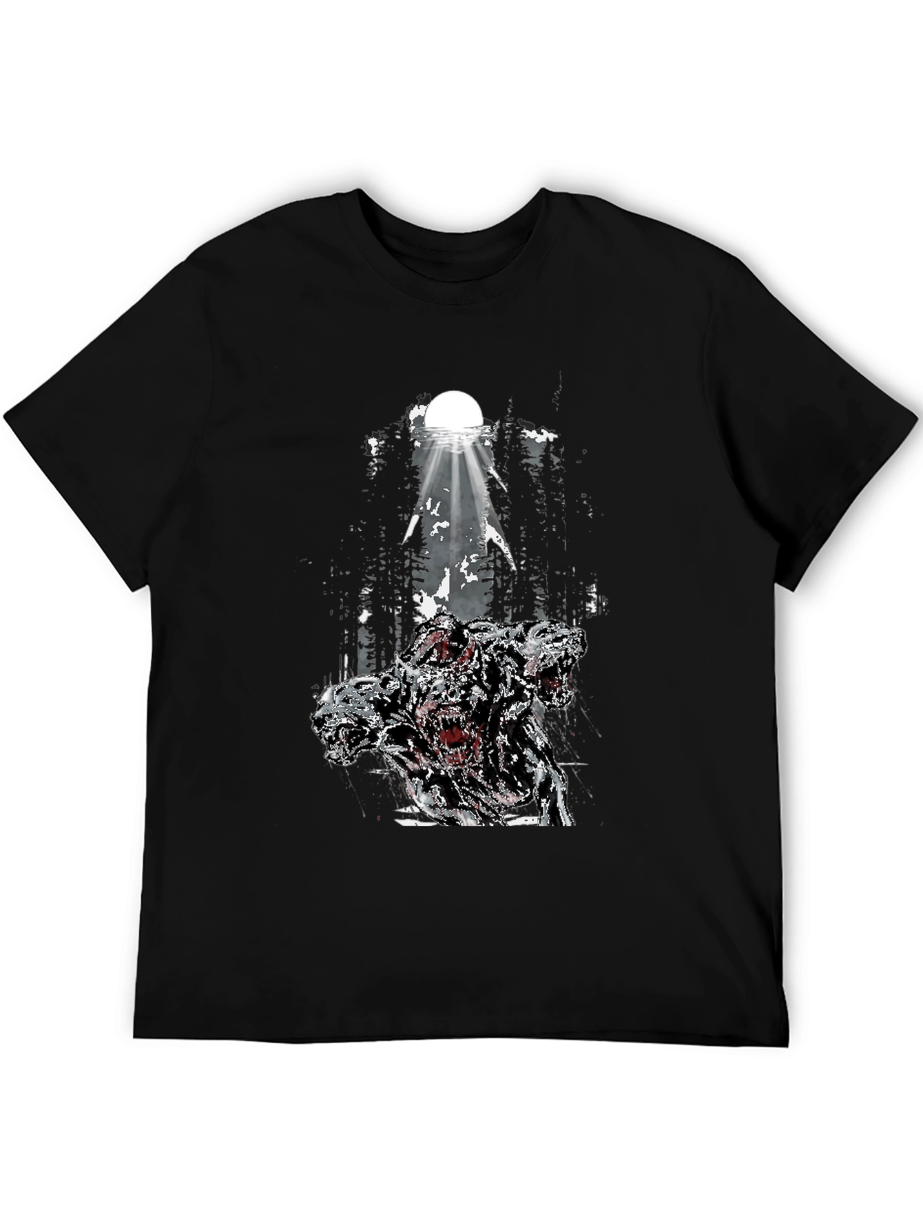 Three-Headed Dog Graphic T-Shirt