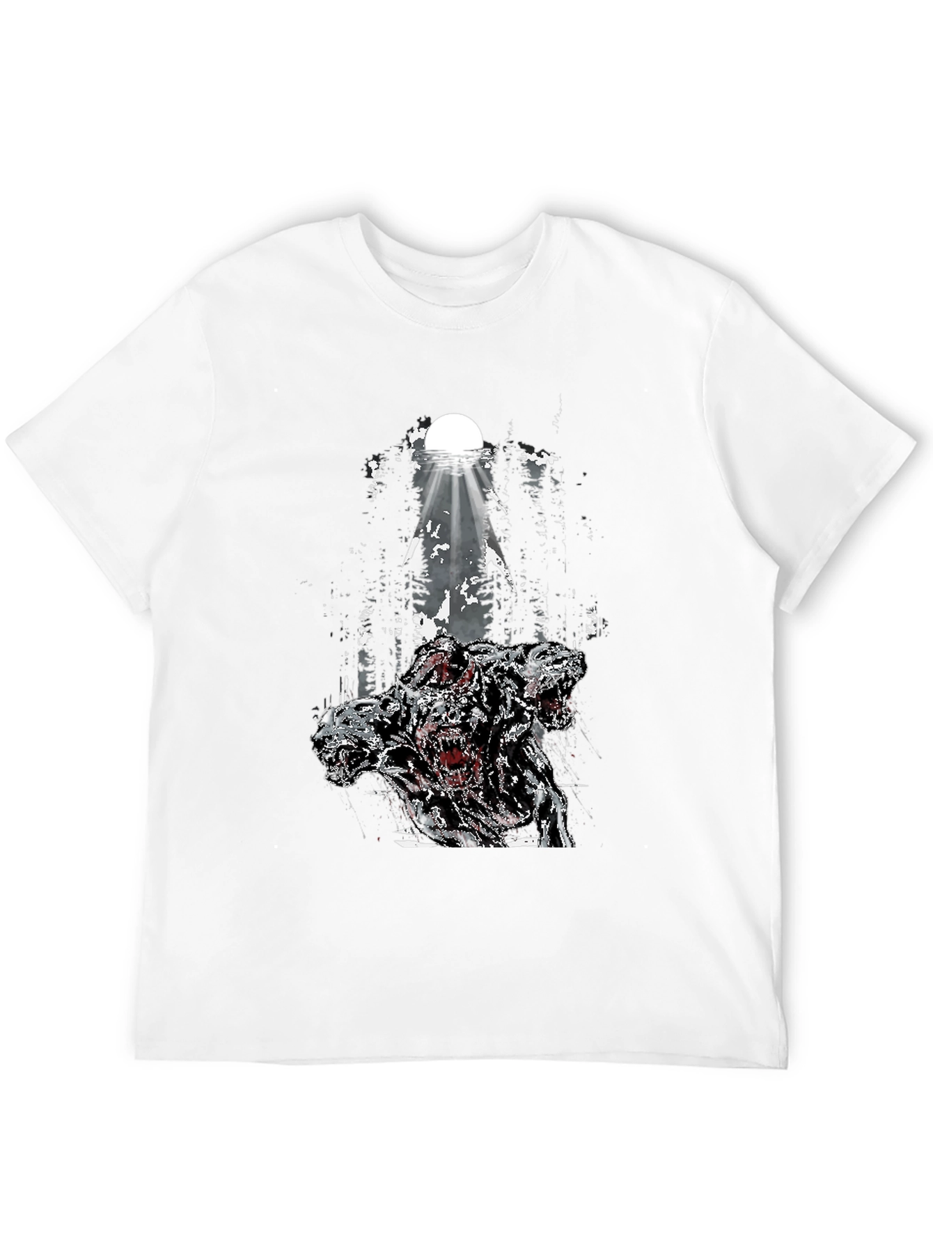 Three-Headed Dog Graphic T-Shirt