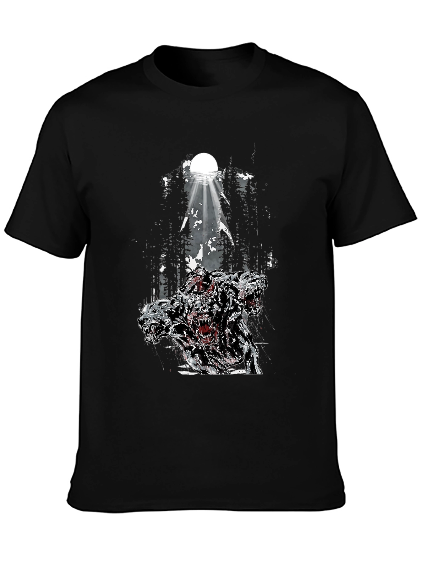 Three-Headed Dog Graphic T-Shirt